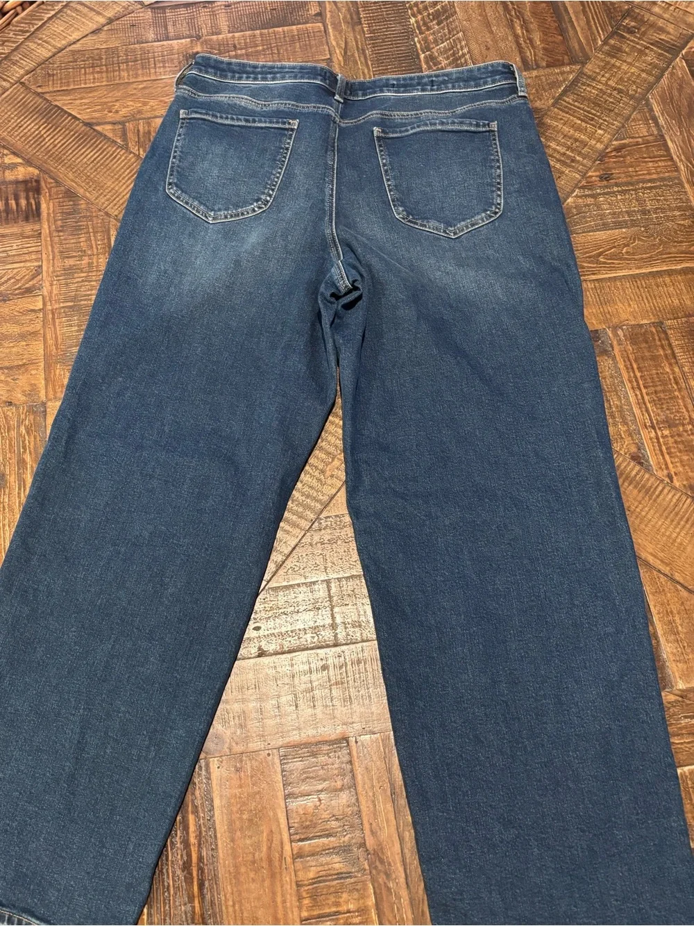 NYDJ JEMMA BARREL JEAN SIZE 12 MID WASH GREAT CONDITION